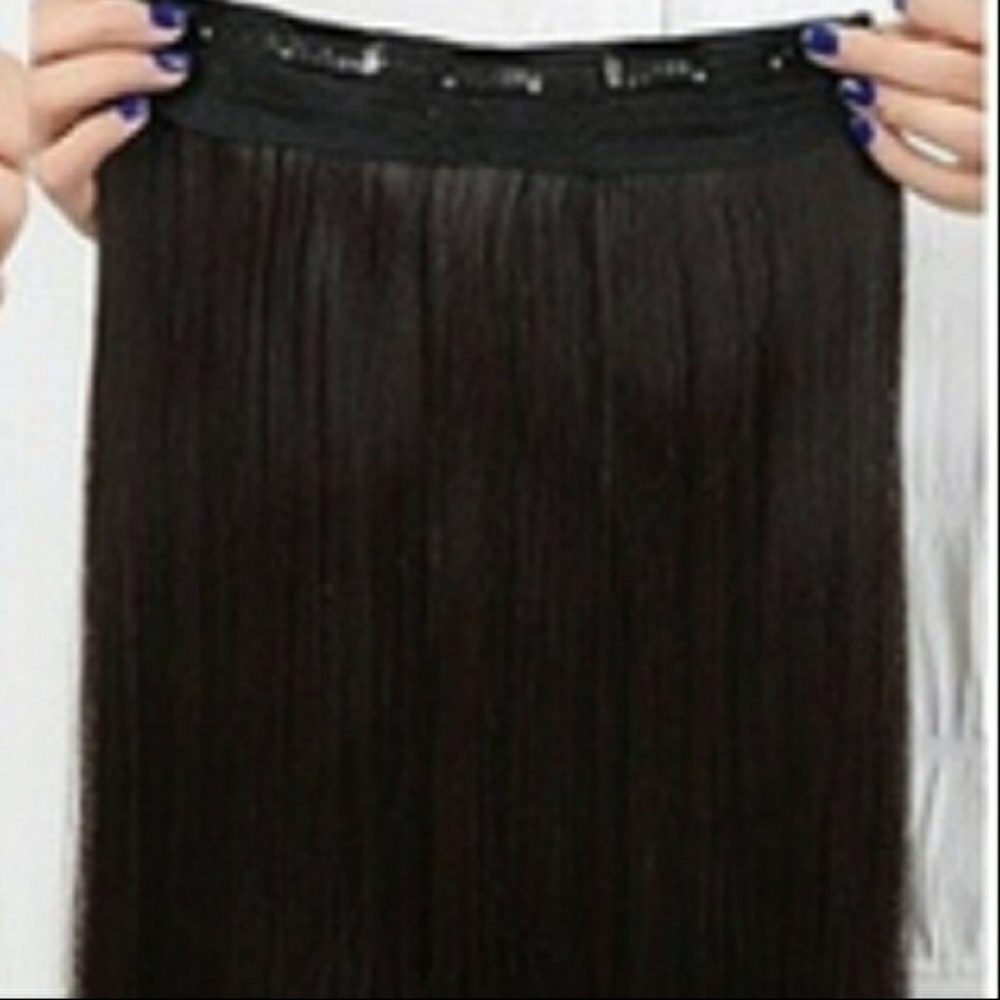 Dark Brown 3/4 Hair Extension Piece